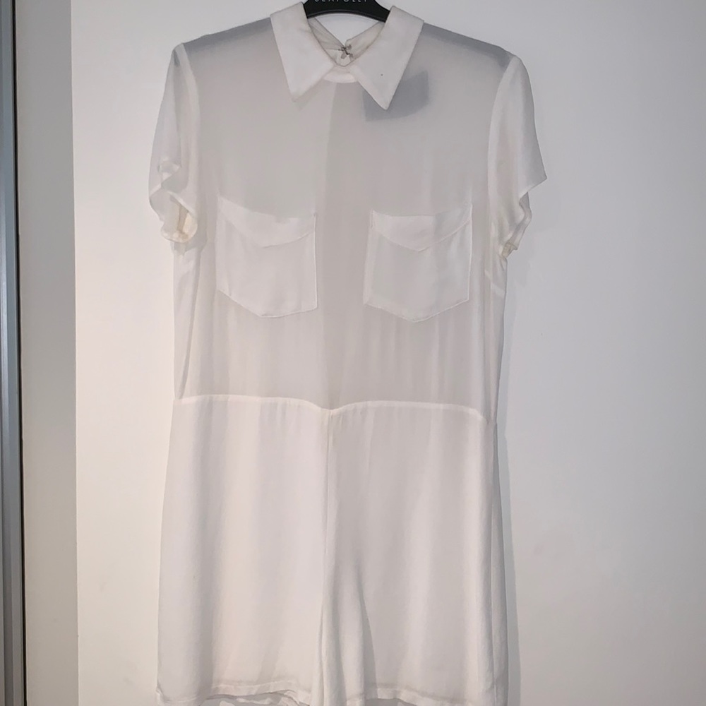 White Reformation Playsuit